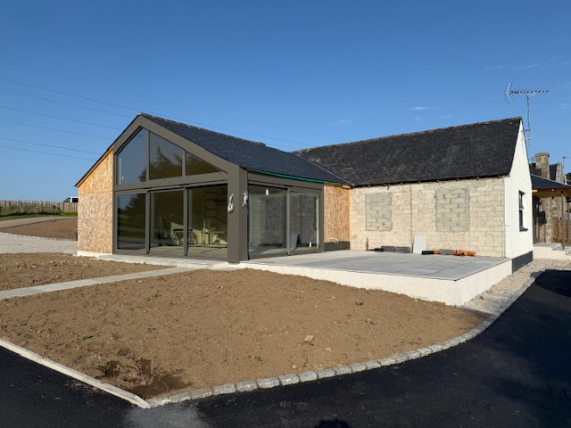 Exterior detail of completed rear extension