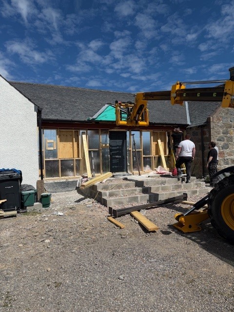 Home extension and renovation during construction